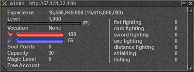 Signature for player admin